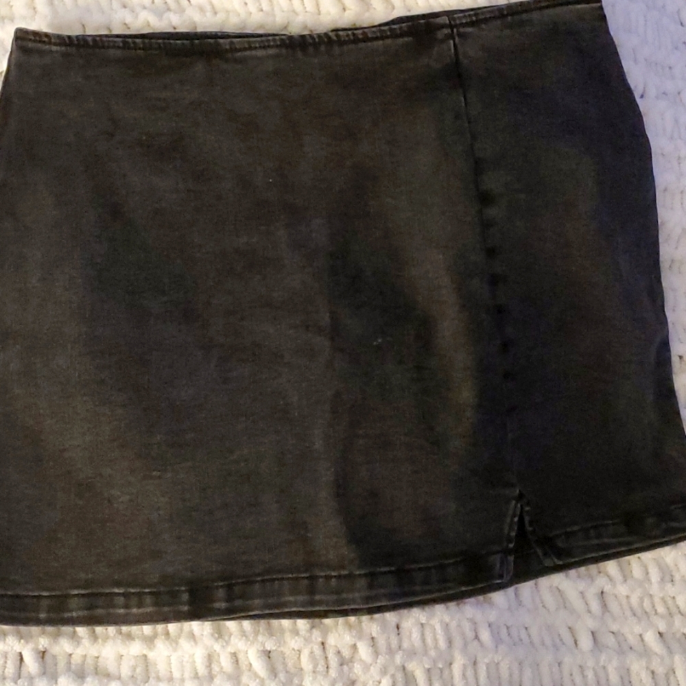 Little black Jean skirt